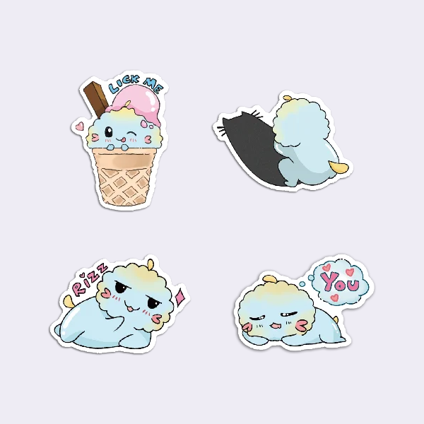 Puffball Meme Stickers