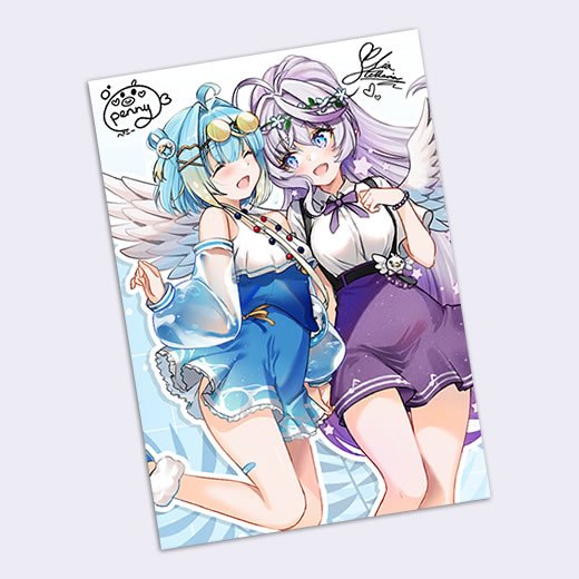 VeXpo BBC Elia & Penny Signed A6 Print