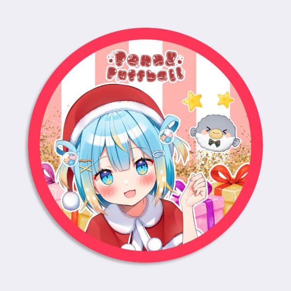 Penny Puffball Christmas Snowfall Coaster