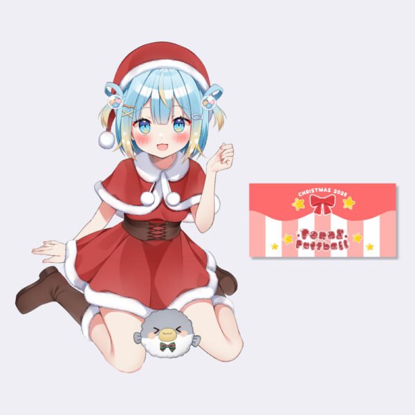 Penny Puffball Christmas Acrylic Standee