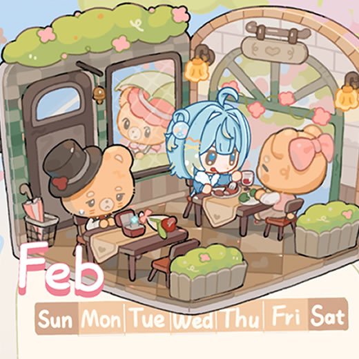 Penny Calendar 2026 - February