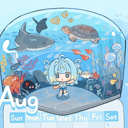 Penny Calendar 2026 - August